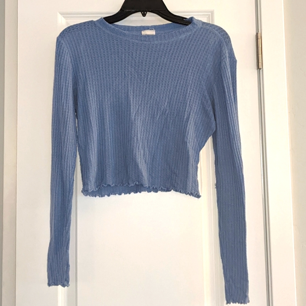 Essentials Soft Tight Perrywinkle Blue Sweater